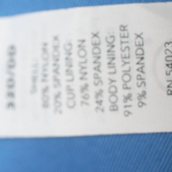 Athleta Square Neck Bra Cup Underwire Malibu Palm Print Tankini TOP 32D/… - Picture 12 of 14